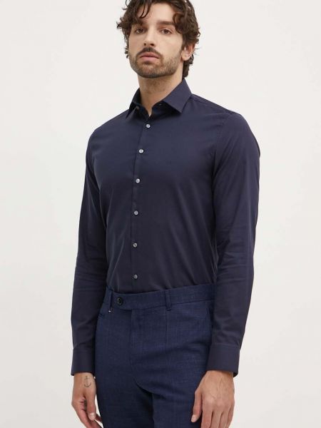 Długa koszula slim fit bawełniana Calvin Klein