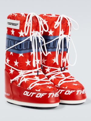 Sněžné boty Moon Boot červené