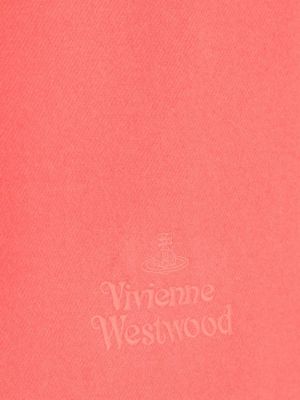 Haftowana szal wełniana Vivienne Westwood różowa