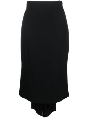Asymetrické midi sukně Moschino černé