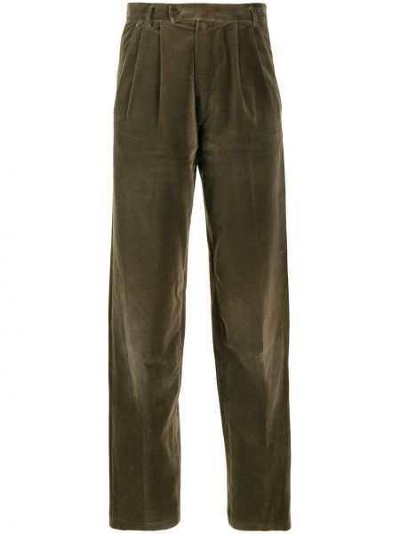 Pantalones Versace Pre-owned marrón