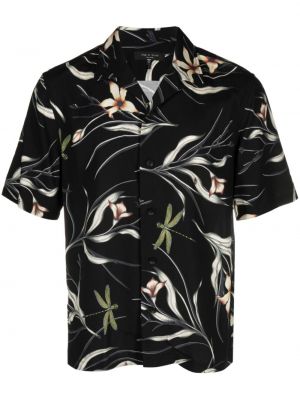 Cămașă cu model floral cu imagine Rag & Bone negru