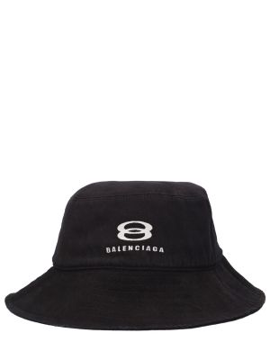 Medvilninis kepurė Balenciaga juoda