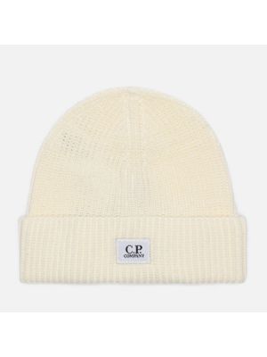 Хлопковая шапка C.p. Company белая