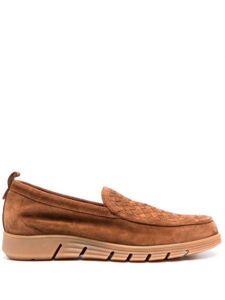 Pantofi loafer din piele Etro maro