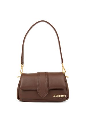Кожаная сумка Jacquemus коричневая