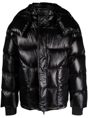 Prošívaná péřová bunda s kapucí A-cold-wall* černá