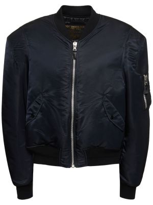 Chaqueta bomber de nailon Doublet negro