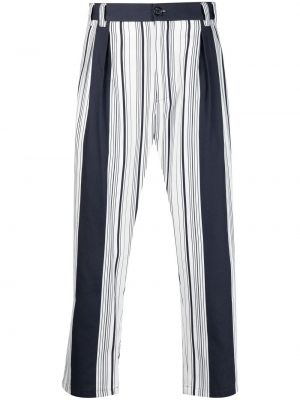 Pantalones rectos a rayas Dolce & Gabbana azul