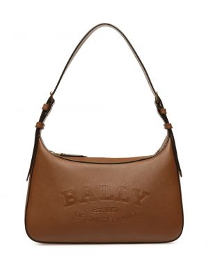 Crossbody väska i läder Bally brun