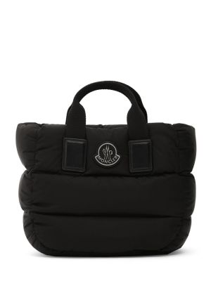 Ватирани найлонови шопинг чанта Moncler черно