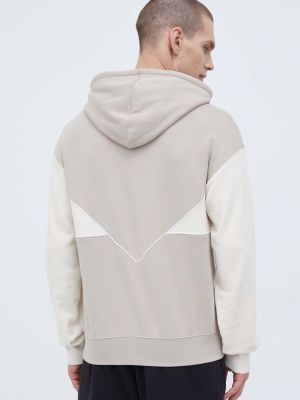 Pamut kapucnis melegítő felső Adidas Originals bézs