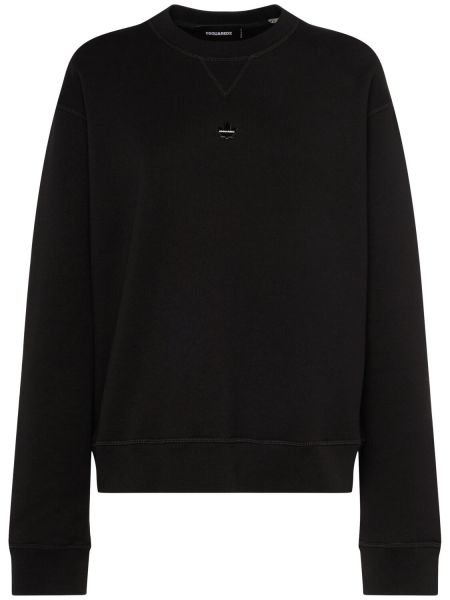 Bomull sweatshirt Dsquared2 svart