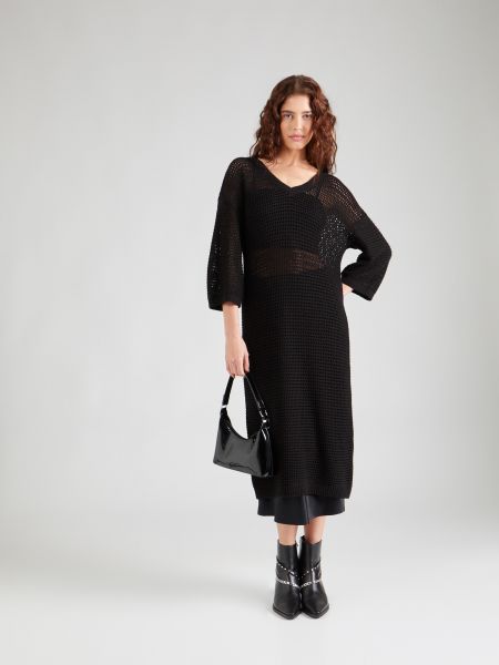 Плетена рокля Vero Moda черно