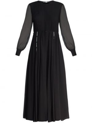 Dlouhé šaty Karl Lagerfeld čierna