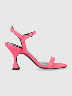 Kožne sandale Patrizia Pepe ružičasta