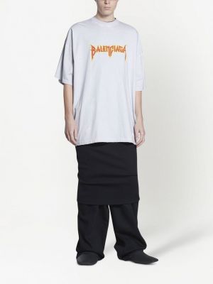 Oversize t-krekls Balenciaga balts