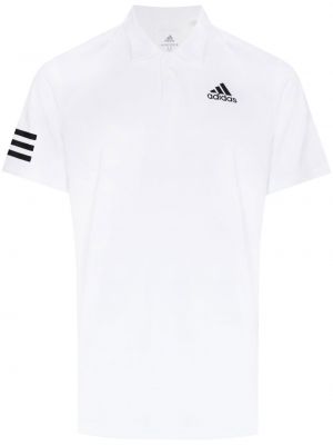 Stripet poloskjorte Adidas Tennis hvit