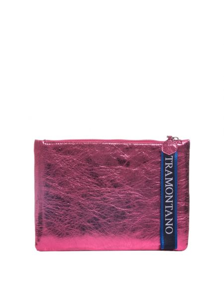 Kopertówka skórzana Tramontano różowa
