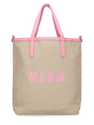 Geantă shopper Msgm roz