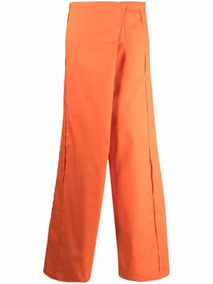 Pantaloni a vita alta Sunnei arancione