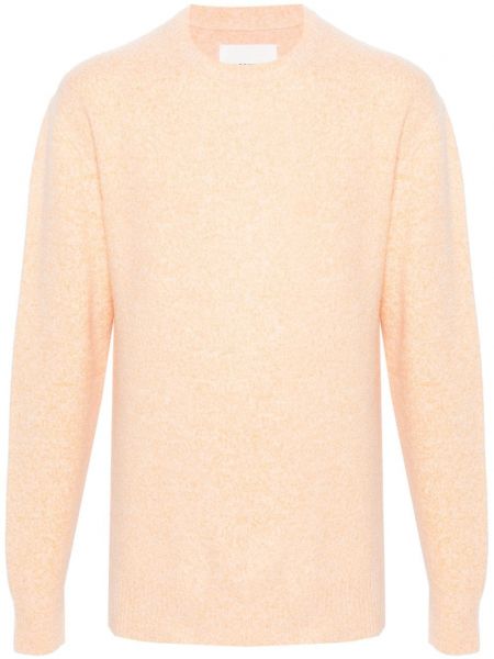 Пуловер с кръгло деколте Jil Sander оранжево