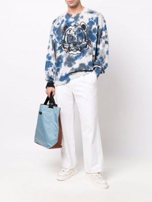 Džemperis bez kapuces ar apdruku ar tīģera rakstu Kenzo