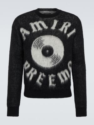 Vilnonis megztinis Amiri juoda