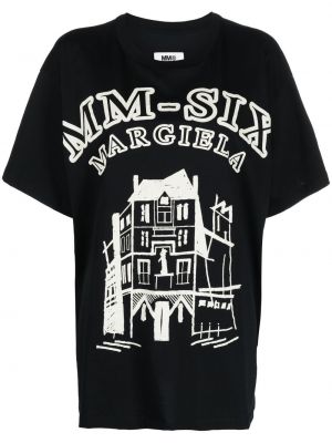 T-shirt Mm6 Maison Margiela svart