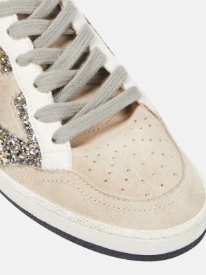 Δερμάτινα sneakers με μοτίβο αστέρια Golden Goose χρυσό