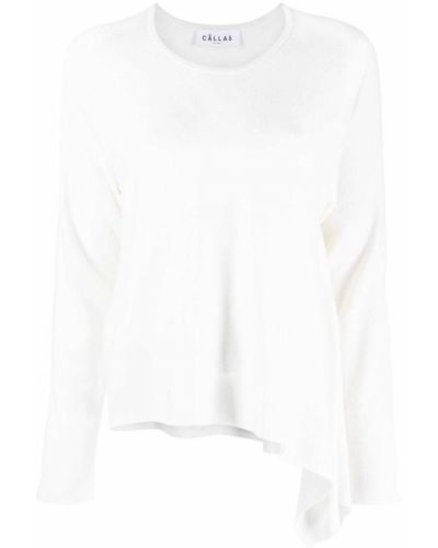 Асиметричен пуловер Câllas Milano бяло