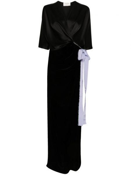 Kopertowa sukienka V:pm Atelier czarna