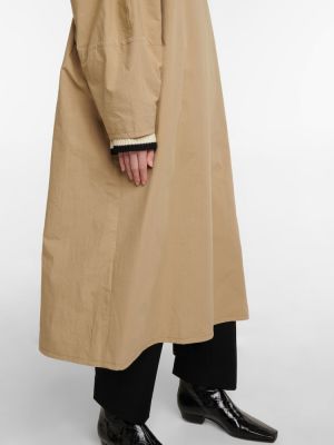Bavlnený kabát Totême béžová