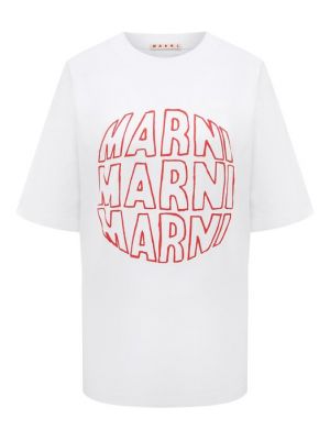 Белая футболка Marni