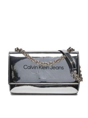 Pisemska torbica Calvin Klein Jeans srebrna