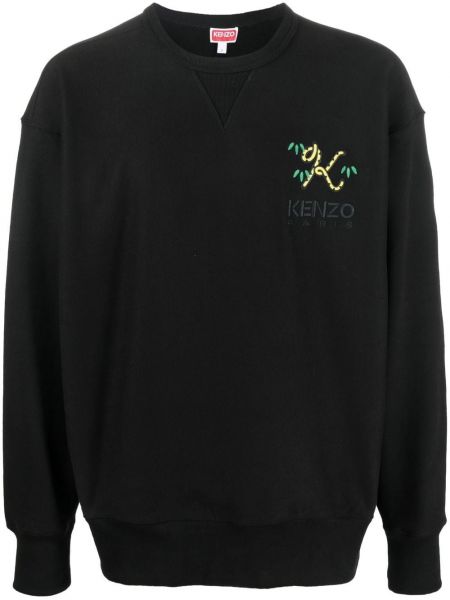 Brodert sweatshirt Kenzo svart