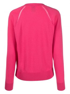 Kašmírový svetr s kulatým výstřihem Barrie růžový