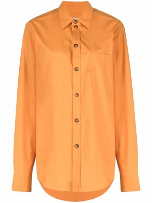 Košeľa na gombíky Nanushka oranžová