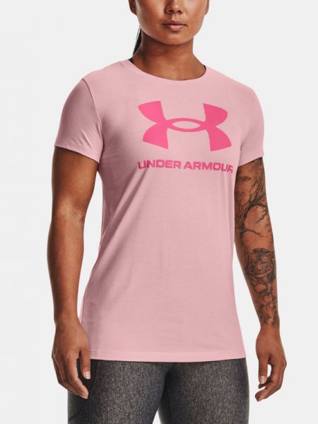 Sport póló Under Armour rózsaszín