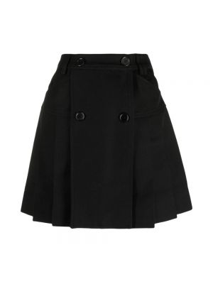 Czarna mini spódniczka plisowana Simone Rocha