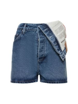 Kratke jeans hlače Y/project modra