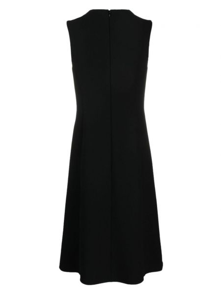 Plisované šaty s knoflíky Givenchy černé