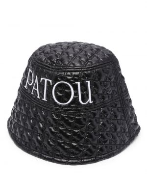 Haftowany kapelusz Patou czarny