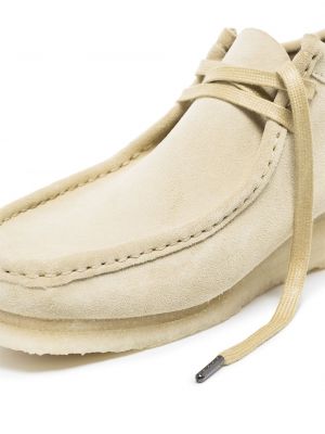Nėriniuotos auliniai batai su raišteliais Clarks Originals smėlinė