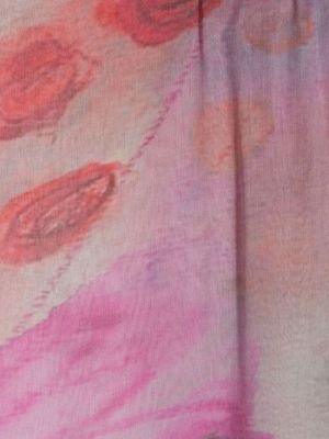 Šalle ar apdruku Emporio Armani rozā