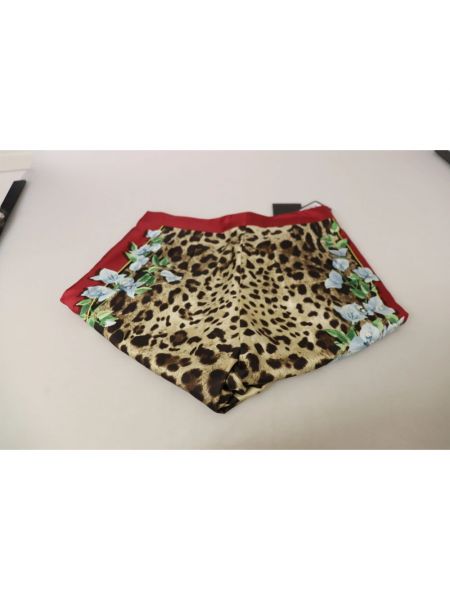 Pantalones rectos con estampado leopardo Dolce & Gabbana