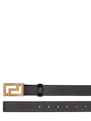 Kožený pásek Versace černý