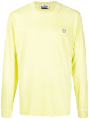 Lang ermet t-skjorte Stone Island gul