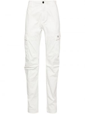 Памучни карго панталони C.p. Company бяло