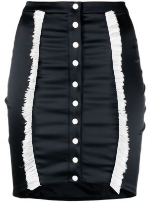Φούστα mini με στενή εφαρμογή με βολάν Murmur μαύρο
